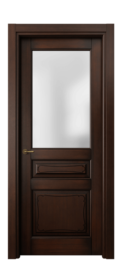 Межкомнатная дверь Тоскана Элегантэ 6324 Бук тёмный с патиной Сатинированное стекло Цена 116799 ₽ | Volhovec