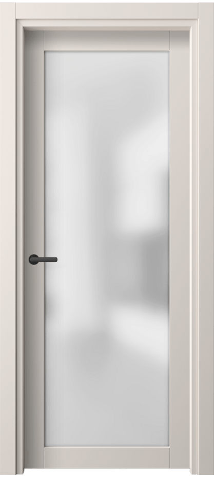 Межкомнатная дверь Нео 2102 ПЭТ тёплый-белый Сатинированное стекло Цена 31699 ₽ | Volhovec