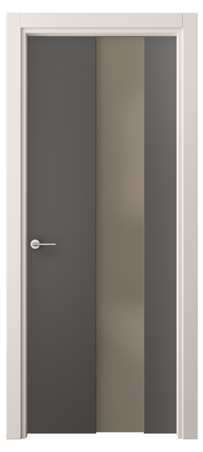 Межкомнатная дверь Фридом 4226 ПЭТ графитовый Сатинированное бронзовое стекло, триплекс Цена 38499 ₽ | Volhovec