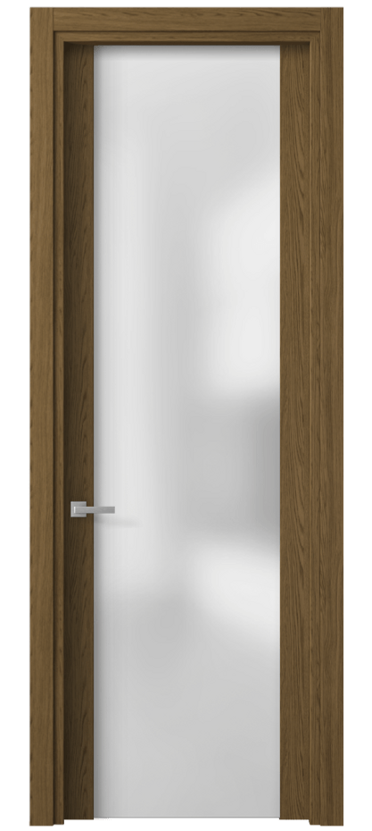 Межкомнатная дверь Планум 4114 Торфяной дуб Сатинированное стекло Цена 39799 ₽ | Volhovec