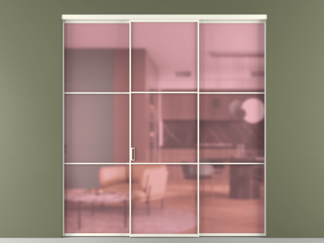 Перегородка Formato внутри проема трёхстворчатая #VENDORCODE# #FURNISH# #GLASS# Цена #PRICE# #CURRENCY# | Volhovec