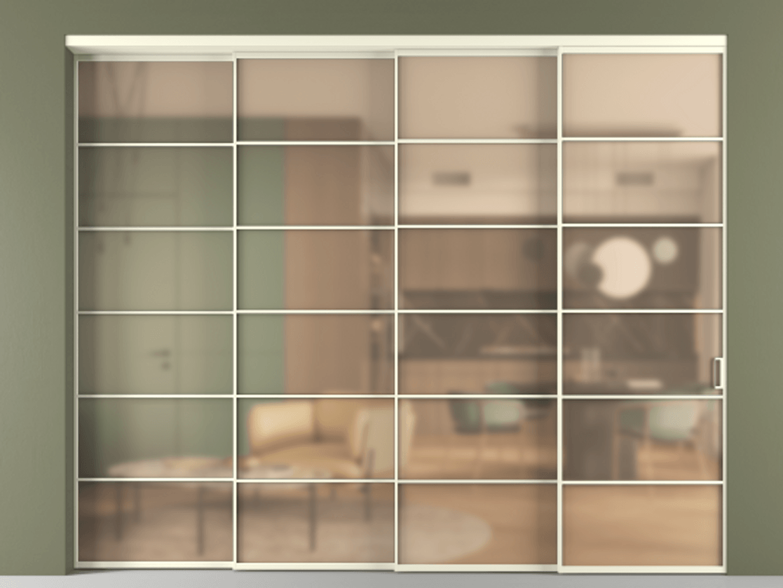 Перегородка Formato внутри проёма телескопик синхро-3 #VENDORCODE# #FURNISH# #GLASS# Цена #PRICE# #CURRENCY# | Volhovec