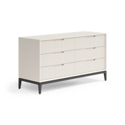 Комод Velvet 6 ящиков Матовый облачно-серый