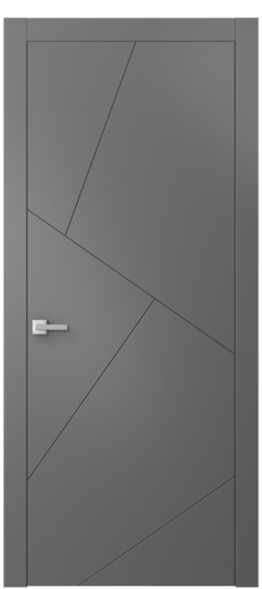 Дверь межкомнатная АКП 8058 МКЛС Матовый классический серый. Цвет Матовый классический серый. Материал Гладкая эмаль. Коллекция Линия. Картинка.