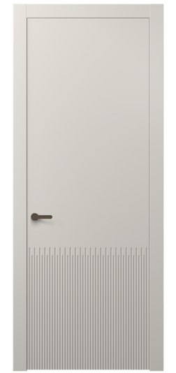 Дверь межкомнатная 8626 МОС . Цвет Матовый облачно-серый. Материал Гладкая эмаль. Коллекция Дюна. Картинка.