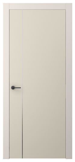 Дверь межкомнатная 4201 ПЭСБ. Цвет ПЭТ светло-бежевый. Материал ПЭТ. Коллекция Фридом. Картинка.
