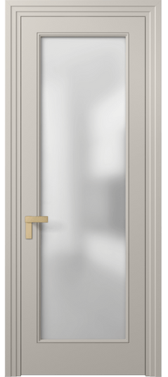 Дверь межкомнатная 8300 МСБЖ Сатин. Цвет Матовый светло-бежевый. Материал Гладкая эмаль. Коллекция Рокка. Картинка.