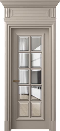 Дверь межкомнатная 7310 МБСК ПРОЗ Ф. Цвет Матовый бисквитный. Материал Гладкая эмаль. Коллекция Антик. Картинка.