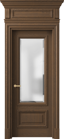 Дверь межкомнатная 7306 ДТМ.М САТ-Ф. Цвет Дуб туманный матовый. Материал Массив дуба матовый. Коллекция Антик. Картинка.