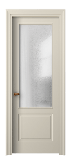 Дверь межкомнатная 8552 МБСР LED. Цвет Матовый бежево-серый. Материал Гладкая эмаль. Коллекция Эссе. Картинка.