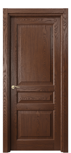 Дверь межкомнатная 0711 ДКЧ.Б. Цвет Дуб коньячный брашированный. Материал Массив дуба брашированный. Коллекция Лигнум. Картинка.