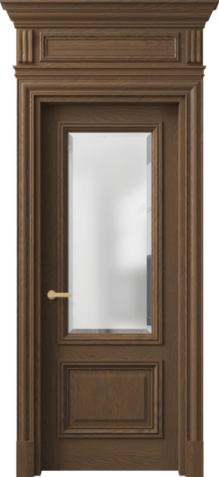 Дверь межкомнатная 7302 ДТМ.М САТ-Ф. Цвет Дуб туманный матовый. Материал Массив дуба матовый. Коллекция Антик. Картинка.